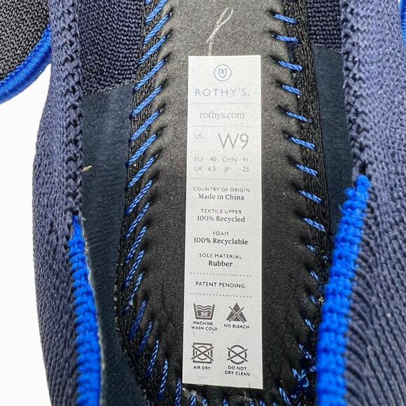 🌸🌺🌷💗Rothy’s Classic Navy Women’s flats, Size 9. Best deal on Poshmark! - Picture 9 of 9